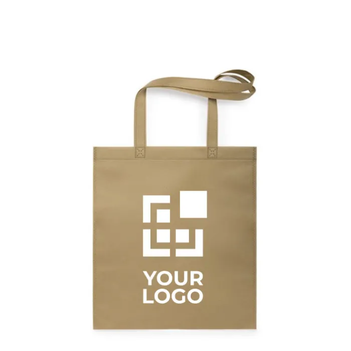 Gift Campaign Shopper no woven con logo manici lunghi 80 g/m2 Gourmet Midi> Shopper Tnt|Tote Bag Personalizzate