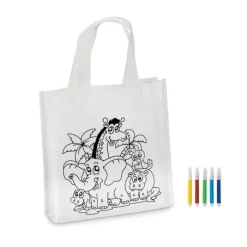 Gift Campaign Shopper per bambini colorabile 5 pennarelli in TNT 80 g/m2 Color Fun></noscript> Regali Per Bambini|Matite Colorate