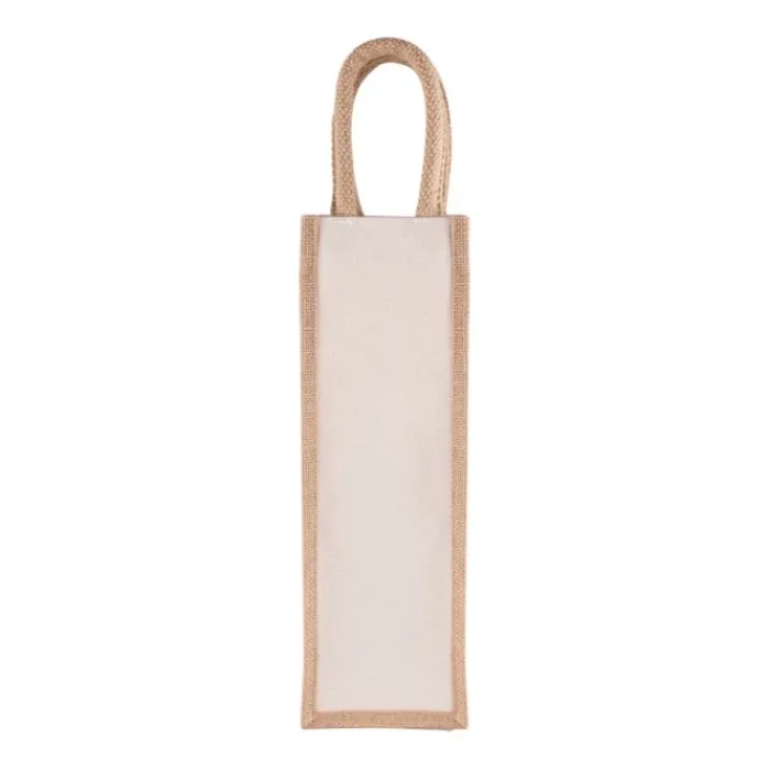 Gift Campaign Shopper per vino con logo in tela e juta 320 g/m2 Vino Rioja> Gadget Ecologici|Borse In Juta