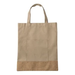 Gift Campaign Shopper personalizzabili in rPET e sughero con tasca anteriore e manici> Borse Per La Spesa