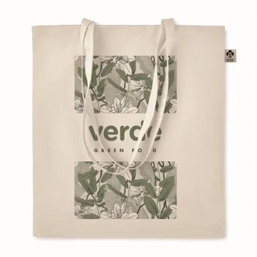 Gift Campaign Shopper personalizzabili in cotone organico GOTS 140 g/m2 Organic Pro> Tote Bag Personalizzate|Shopper In Cotone Personalizzate