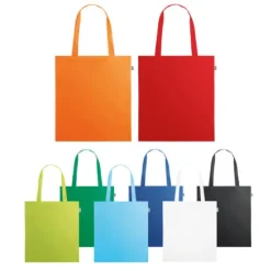 Gift Campaign Shopper personalizzata ecologica con manici lunghi RPET Convert></noscript> Gadget Ecologici|Tote Bag Personalizzate