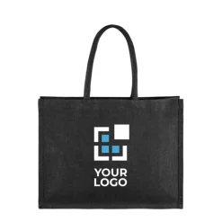 Gift Campaign Shopper personalizzata in iuta con manici in cotone 330 gr/m2 Jute Black></noscript> Borse Per La Spesa|Borse In Juta