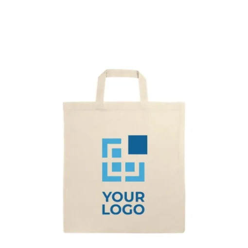 Gift Campaign Shopper personalizzate con manici corti 103g/m2 Eco Short> Tote Bag Personalizzate|Shopper In Cotone Personalizzate