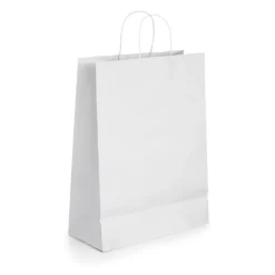 Gift Campaign Shopper personalizzate in carta kraft bianca da 90 g/m2 Retail></noscript> Buste Di Carta