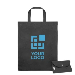 Gift Campaign Shopper pieghevole in cotone con tasca esterna e manici corti 140g/m2></noscript> Shopper In Cotone Personalizzate