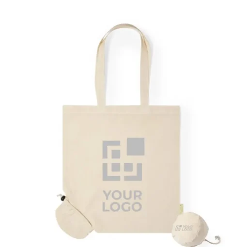 Gift Campaign Shopper pieghevoli in cotone organico resistente 9 kg 120 g/m2 Organic> Tote Bag Personalizzate|Shopper In Cotone Personalizzate