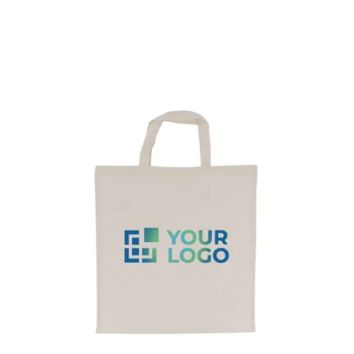Gift Campaign Shopper promozionale con manici corti in cotone OEKO-TEX140 g/m2> Shopper In Cotone Personalizzate