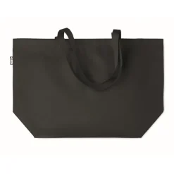 Gift Campaign Shopper promozionale con soffietto e manici lunghi in RPET 600D Store> Borse Per La Spesa|Tote Bag Personalizzate