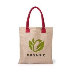 Gift Campaign Shopper promozionale con manici colorati in cotone Jute Colorhand> Borse In Juta|Tote Bag Personalizzate