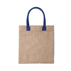 Gift Campaign Shopper promozionale con manici colorati in cotone Jute Colorhand></noscript> Borse In Juta|Tote Bag Personalizzate