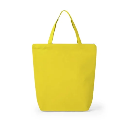 Gift Campaign Shopper promozionale con chiusura zip 90 g/m2 Zipper Colors> Shopper Tnt