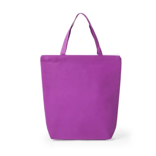 Gift Campaign Shopper promozionale con chiusura zip 90 g/m2 Zipper Colors> Shopper Tnt