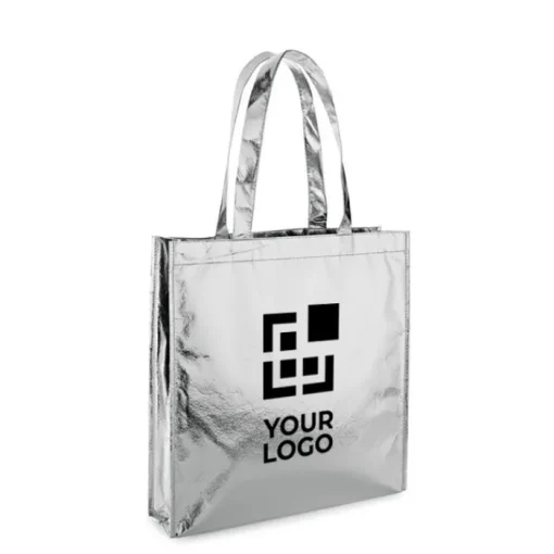 Gift Campaign Shopper promozionalle dorata laminata in TNT 80 gr/m2 Brilliant> Gadget Natalizi|Shopper Tnt