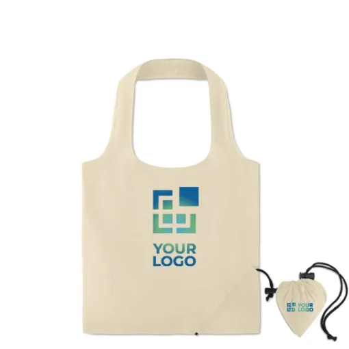 Gift Campaign Shopper richiudibili per la spesa con logo 105 g/m2 Strawberry Cotton> Tote Bag Personalizzate|Shopper In Cotone Personalizzate