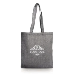 Gift Campaign Shopper sostenibile in cotone riciclato con finitura mélange 280 g/m2> Shopper In Cotone Personalizzate