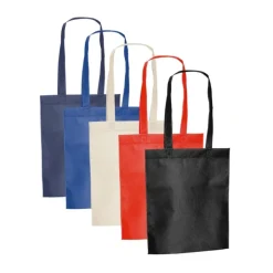 Gift Campaign Shopper termosaldata con manici lunghi in tessuto non tessuto 80g/m²></noscript> Shopper Tnt