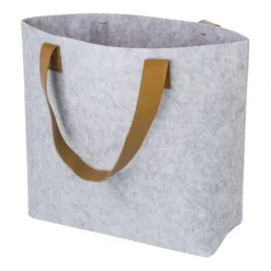 Gift Campaign Shopping bag aperta in feltro RPET con manici in pelle sintetica></noscript> Borse Di Tela Personalizzate