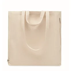 Gift Campaign Shopping bag personalizzate in PP e cotone riciclato 380 g/m2 Doble Handle> Tote Bag Personalizzate|Borse Per La Spesa
