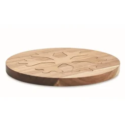 Gift Campaign Sottopentola doppio in di acacia a forma di fiocco di neve></noscript> Gadget Natalizi