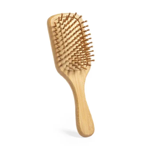 Gift Campaign Spazzola per capelli in bambù da personalizzare Square Bamboo> Gadget Per Parrucchieri