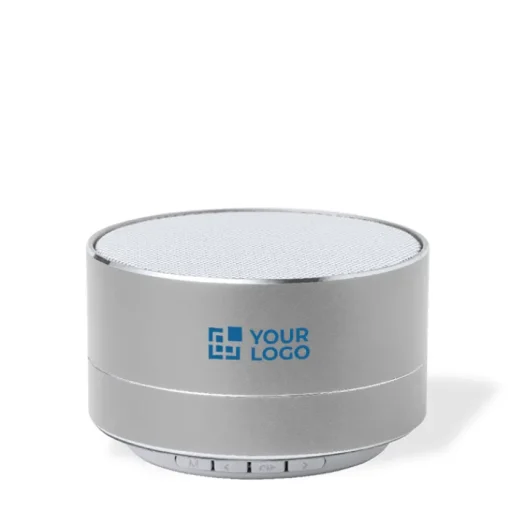 Gift Campaign Speaker bluetooth 5.0 con logo in alluminio riciclato da 3W RecycloAlu> Casse Personalizzate