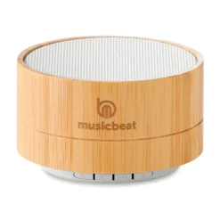 Gift Campaign Speaker bluetooth 4.2 personalizzati con logo aziendale in ABS e Bambù></noscript> Casse Personalizzate