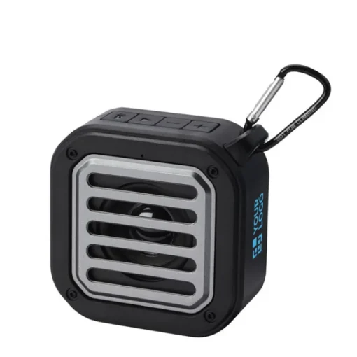 Gift Campaign Speaker Bluetooth a ricarica solare in plastica riciclata con torcia 3W> Casse Personalizzate