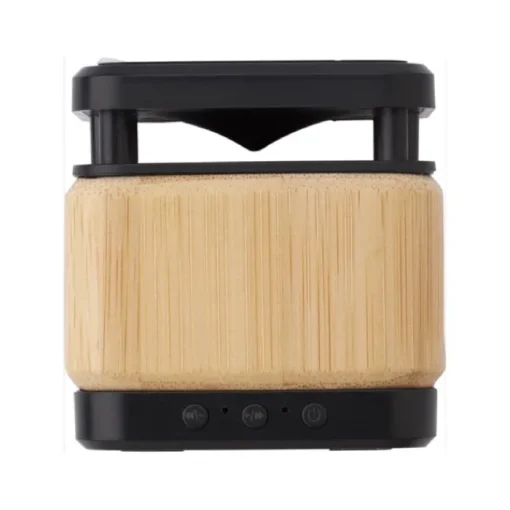 Gift Campaign Speaker con caricabatterie wireless in bambù e ABS Charger Square> Casse Personalizzate