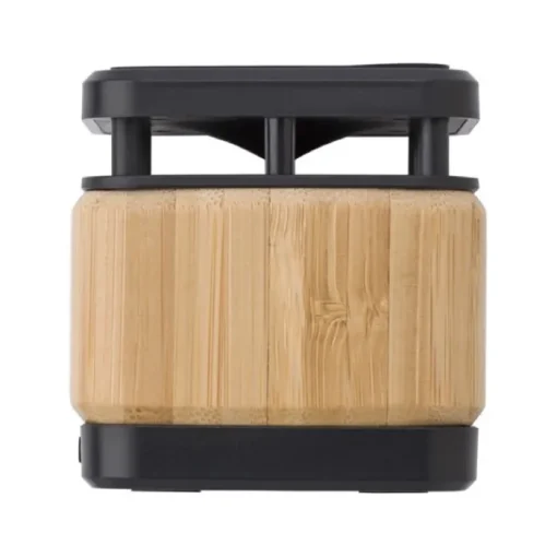 Gift Campaign Speaker con caricabatterie wireless in bambù e ABS Charger Square> Casse Personalizzate
