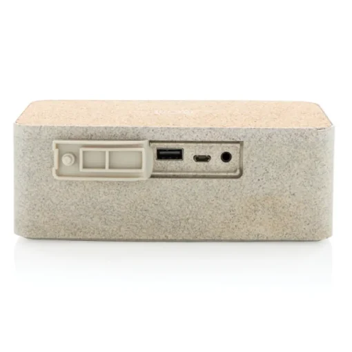 Gift Campaign Speaker con caricatore wireless in paglia, sughero a ABS Wheat Straw> Casse Personalizzate