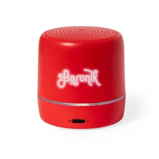 Gift Campaign Speaker da 3W con connessione Bluetooth® 5.0 e logo luminoso inciso> Casse Personalizzate