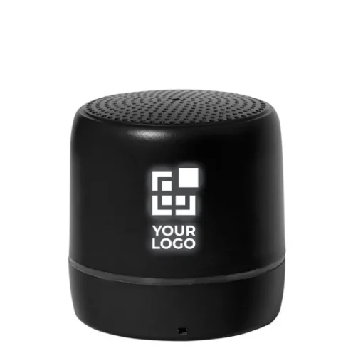 Gift Campaign Speaker da 3W con connessione Bluetooth® 5.0 e logo luminoso inciso> Casse Personalizzate