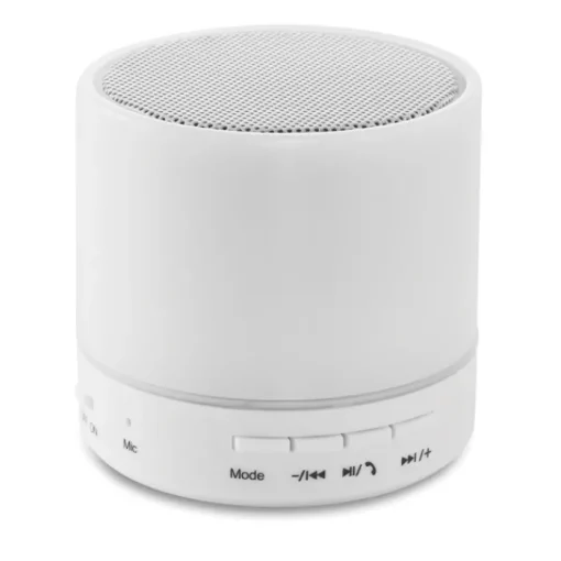 Gift Campaign Speaker gadget bluetooth in ABS con finitura gommata e luce LED Disco> Casse Personalizzate