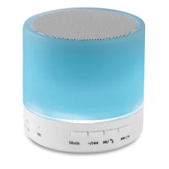Gift Campaign Speaker gadget bluetooth in ABS con finitura gommata e luce LED Disco></noscript> Casse Personalizzate