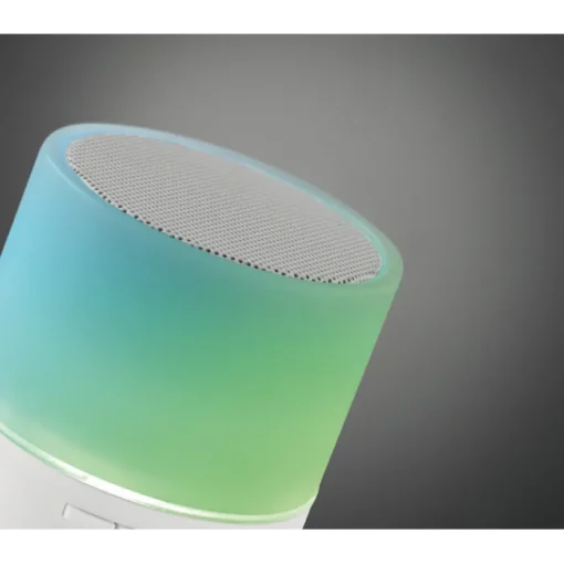 Gift Campaign Speaker gadget bluetooth in ABS con finitura gommata e luce LED Disco> Casse Personalizzate