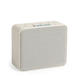 Gift Campaign Speaker in paglia di grano con supporti in gomma antiscivolo Earth></noscript> Casse Personalizzate