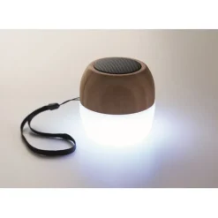 Gift Campaign Speaker personalizzati in bambù con luce ambientale e laccetto Pure> Casse Personalizzate