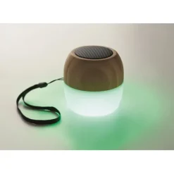 Gift Campaign Speaker personalizzati in bambù con luce ambientale e laccetto Pure></noscript> Casse Personalizzate