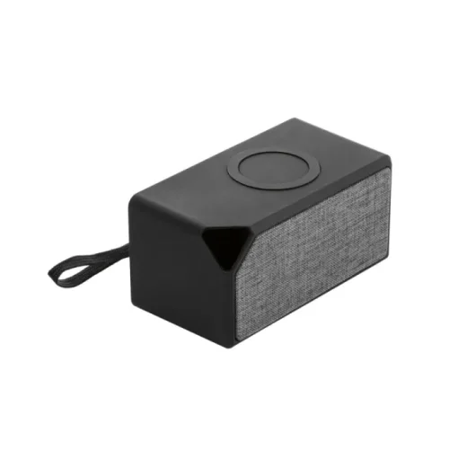 Gift Campaign Speaker portatile in ABS e tessuto con caricatore da 5Wcon logo Fancy> Casse Personalizzate