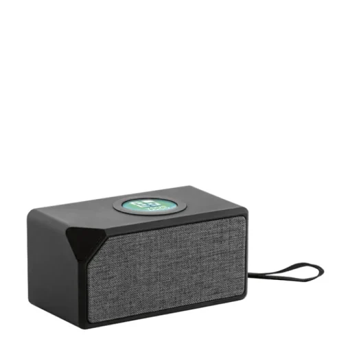 Gift Campaign Speaker portatile in ABS e tessuto con caricatore da 5Wcon logo Fancy> Casse Personalizzate