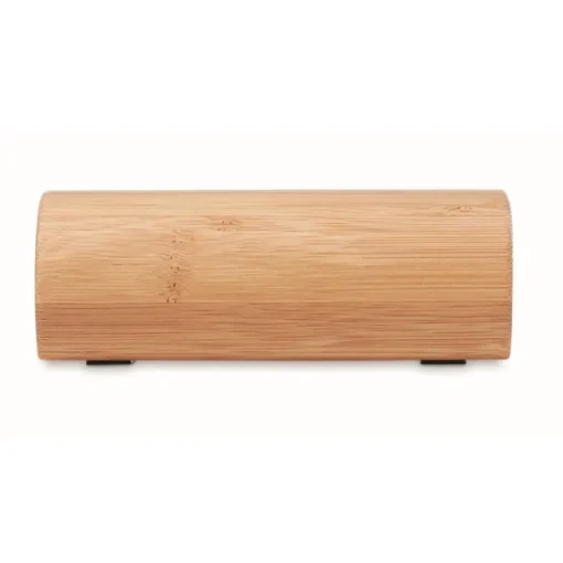 Gift Campaign Speaker wireless 5.0 cilindrico in ABS rivestito in bambù Escandi> Casse Personalizzate