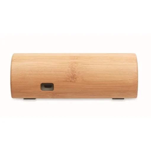 Gift Campaign Speaker wireless 5.0 cilindrico in ABS rivestito in bambù Escandi> Casse Personalizzate