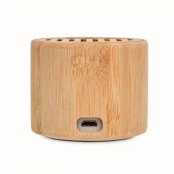 Gift Campaign Speaker wireless 5.3 in ABS e bambù con indicatore luminoso a LED OM> Casse Personalizzate