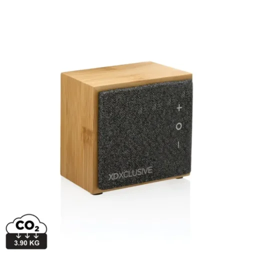 Gift Campaign Speaker wireless BT 5.1 in bambù e ABS riciclato di qualità Luxury 5W> Casse Personalizzate
