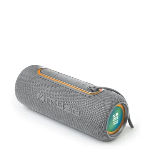Gift Campaign Speaker wireless cilindrico con protezione IPX5 e dettagli LED 20W> Casse Personalizzate