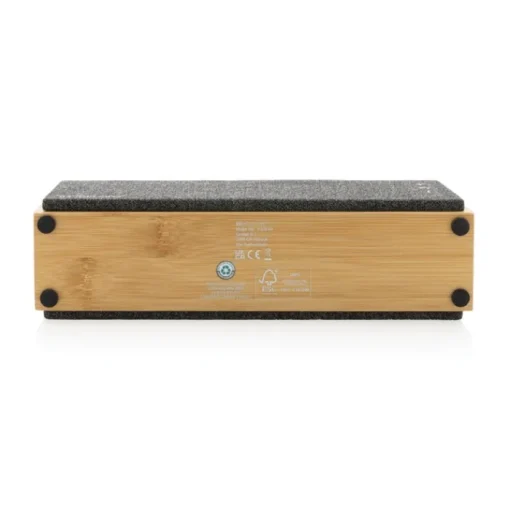 Gift Campaign Speaker wireless rettangolari in bambù e ABS riciclato Luxury 10W> Casse Personalizzate