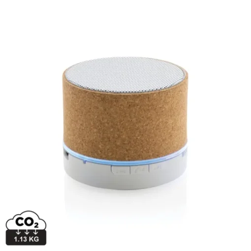Gift Campaign Speaker wireless 3W cilindrico con BT5.1 in sughero FSC CorkTunes> Casse Personalizzate