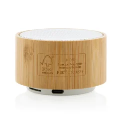 Gift Campaign Speaker wireless 3W in bambù FSC e ABS riciclato certificato EcoBamboo></noscript> Casse Personalizzate