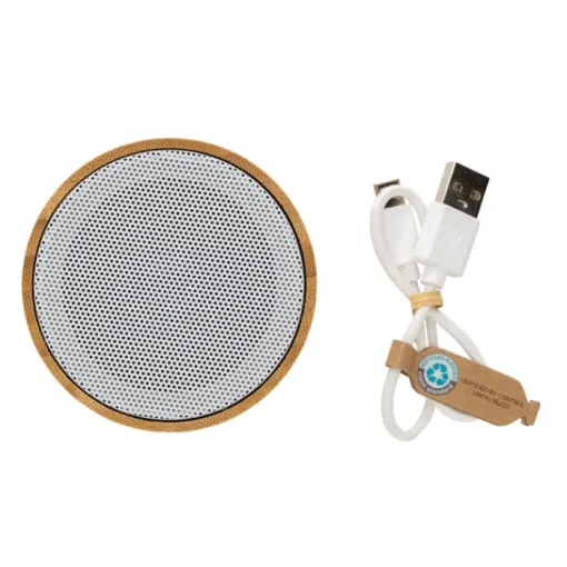 Gift Campaign Speaker wireless 3W in bambù FSC e ABS riciclato certificato EcoBamboo> Casse Personalizzate